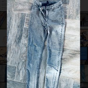 H&M Heather Grey Skinny High Rise Jeans.